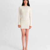 Vanilla Long Sleeve Dress - Beige