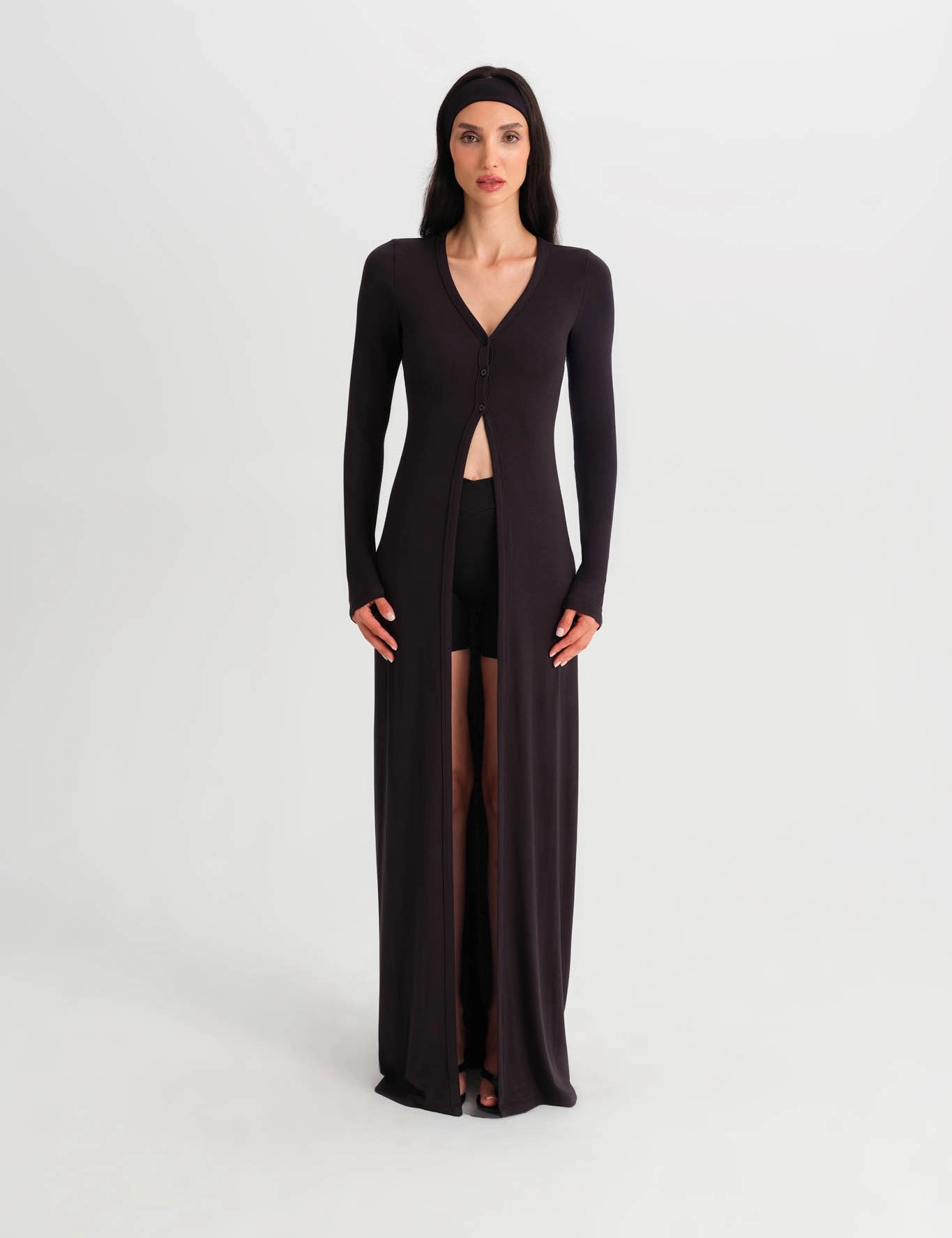 Vanilla Long Cardigan - Black