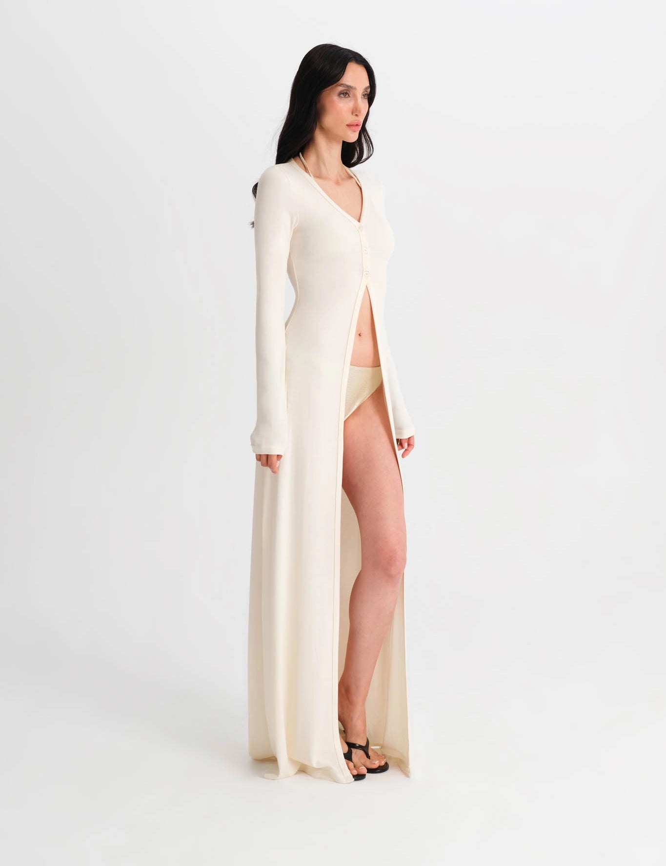 Vanilla Long Cardigan - Beige