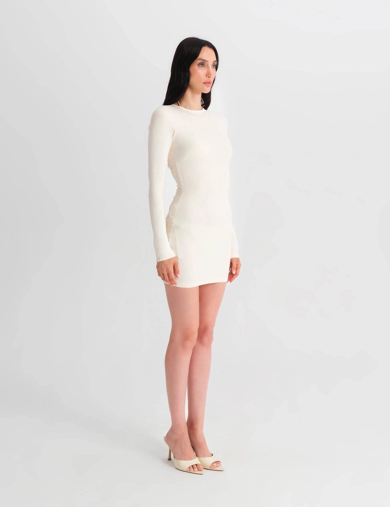 Vanilla Long Sleeve Dress - Beige
