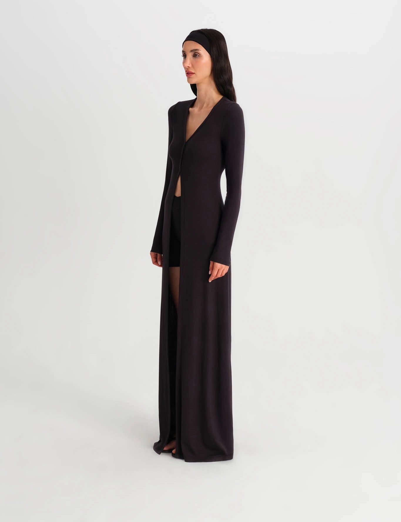 Vanilla Long Cardigan - Black
