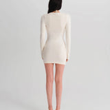Vanilla Long Sleeve Dress - Beige