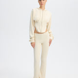 London Corset Hoodie - Beige