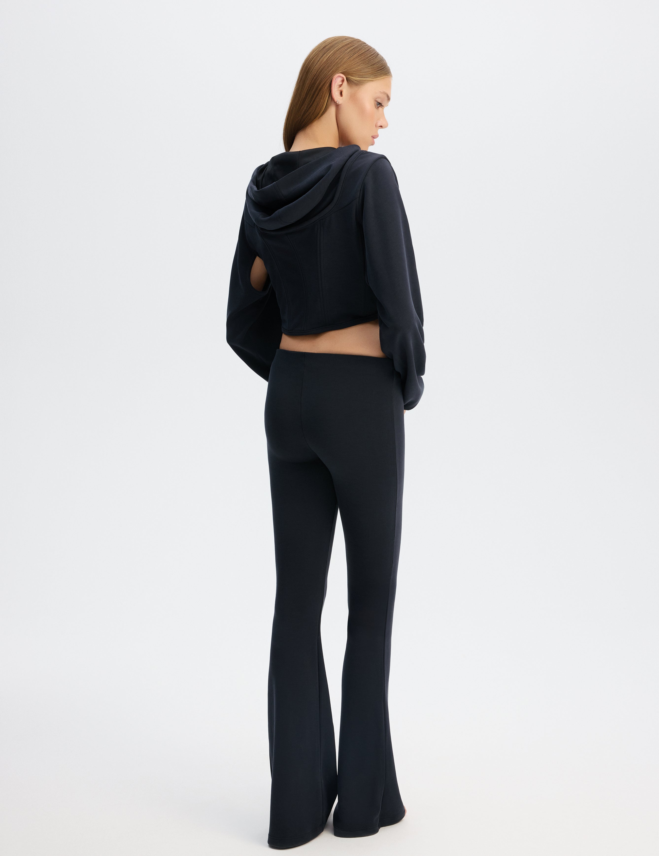 London Corset Hoodie - Black
