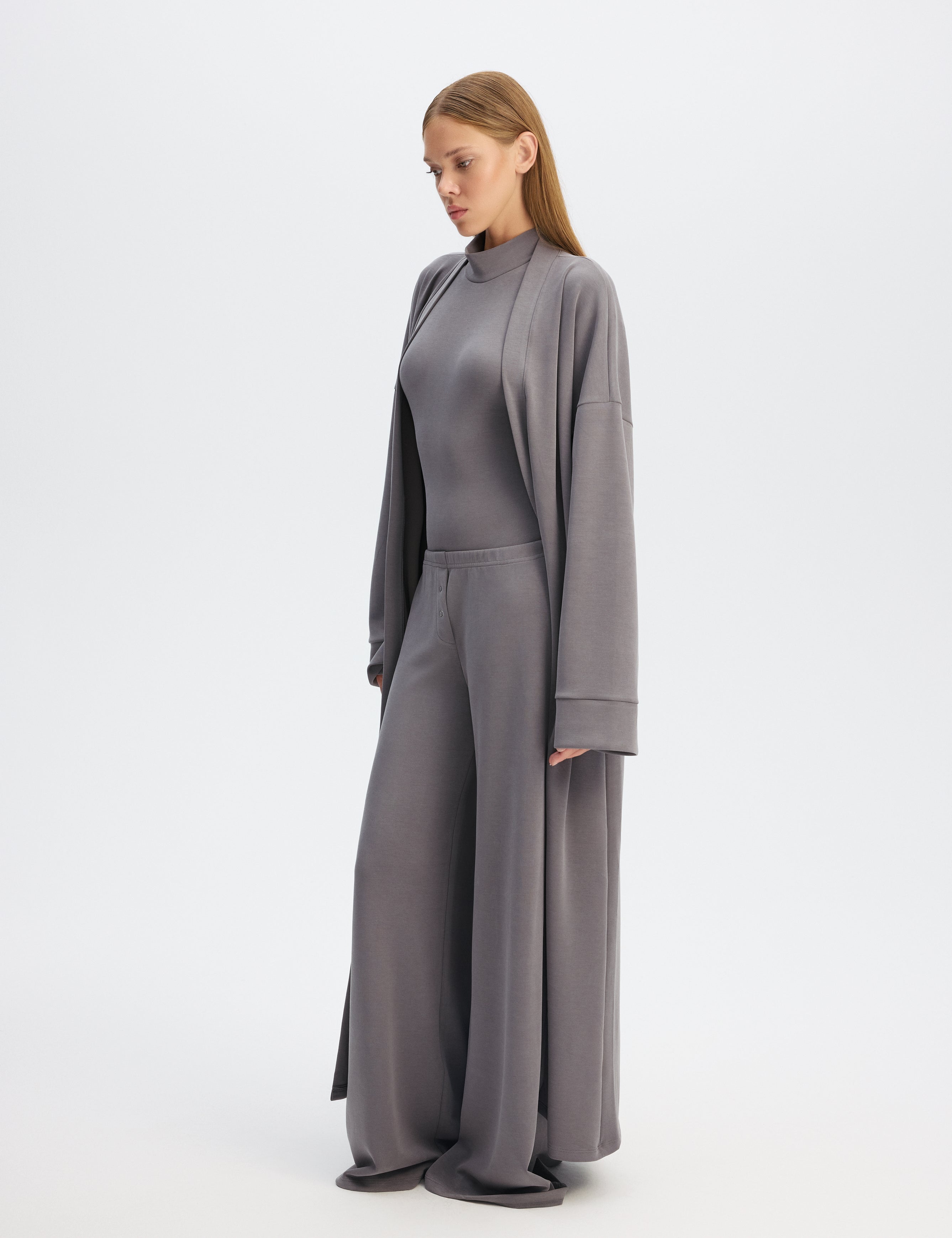 London Long Cardigan - Grey
