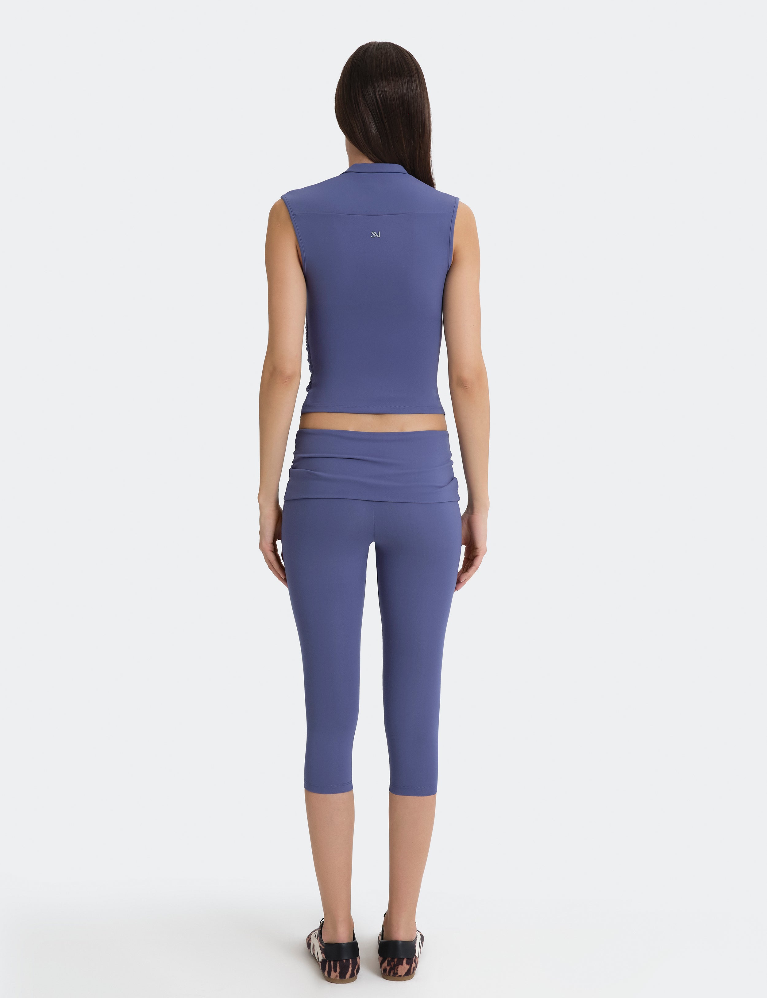 Off-Duty Yoga Capri Pants - Blue