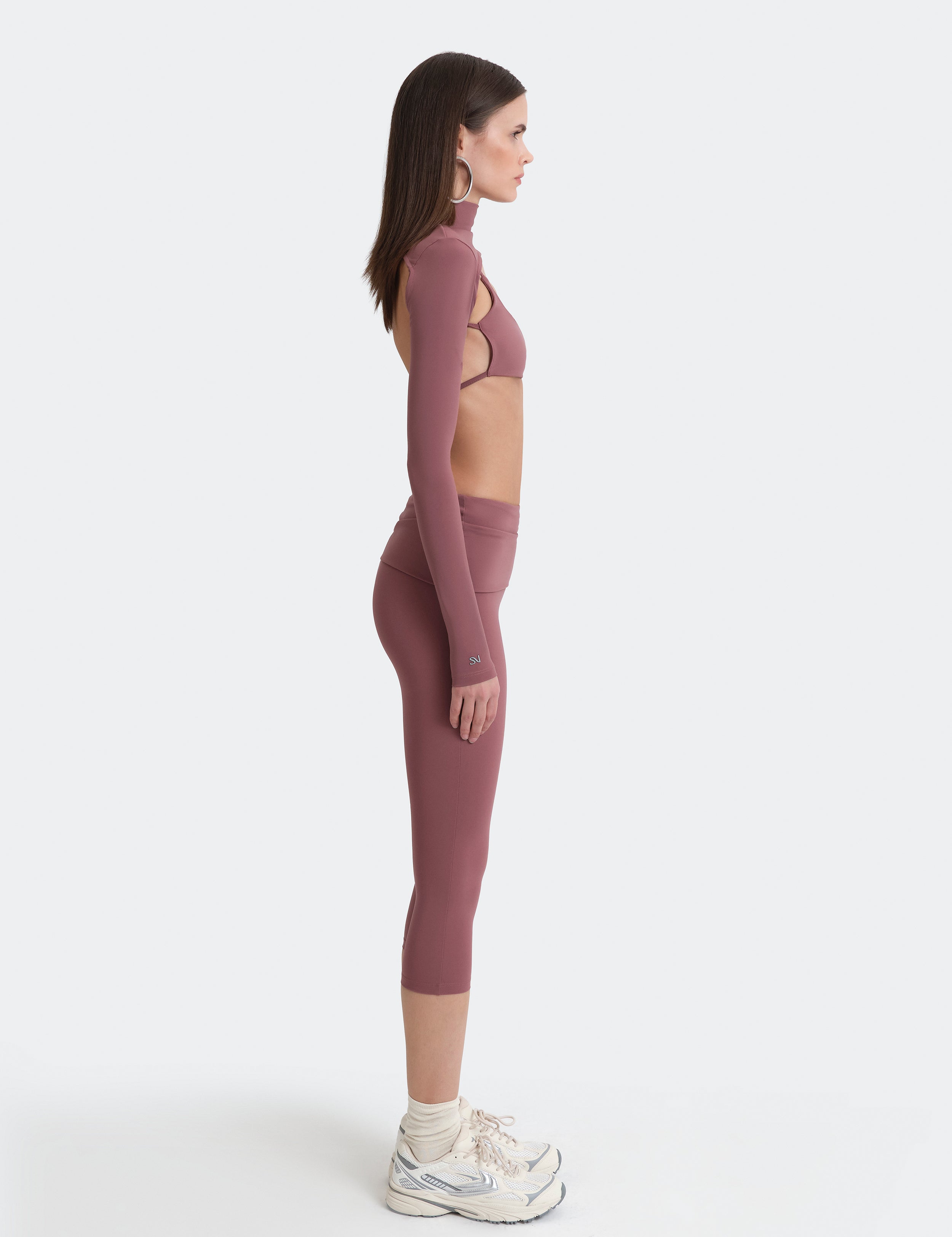Off-Duty Yoga Capri Pants - Mauve