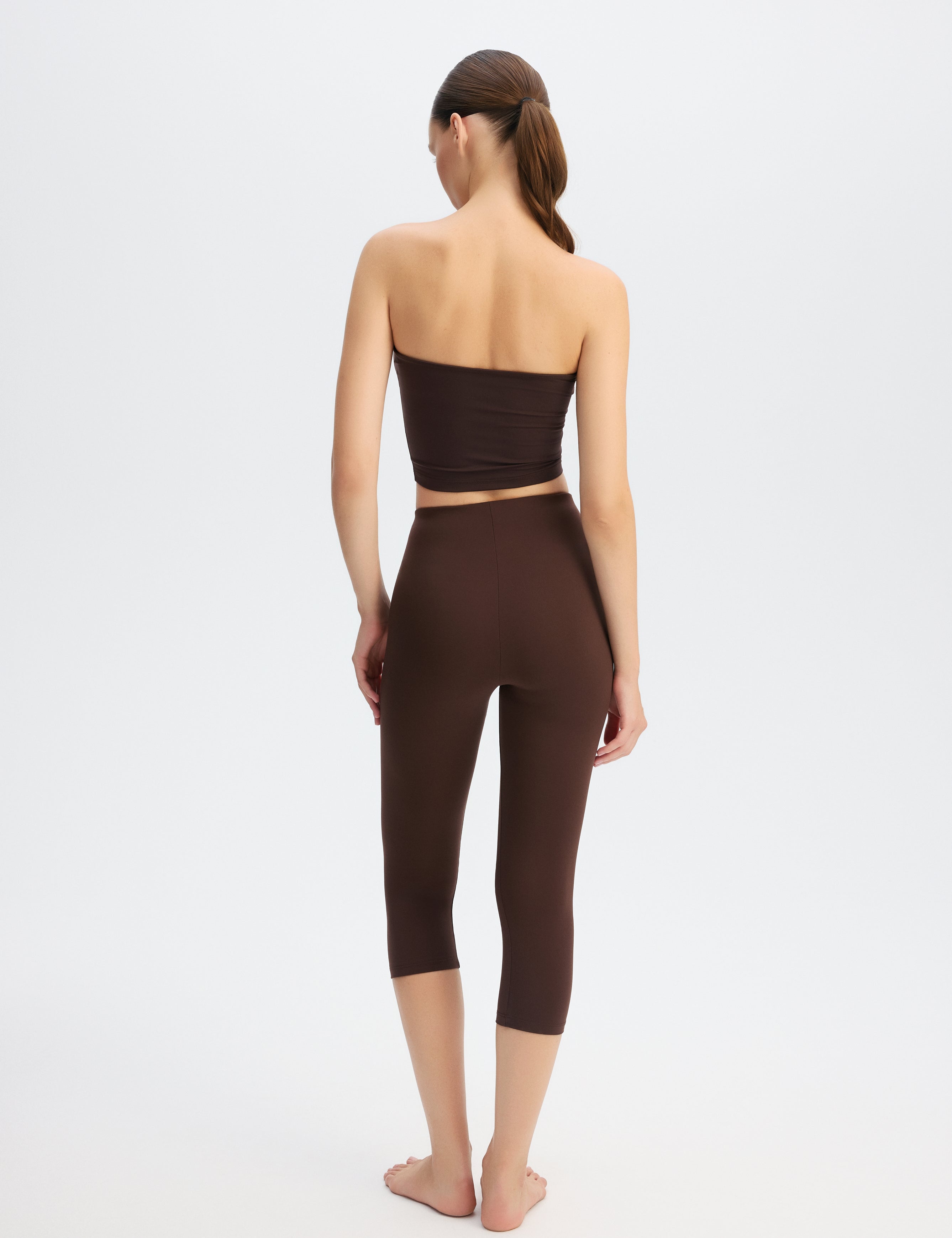 Shelby Capri Bottom - Brown