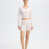 Skin Cardigan Top - Pink