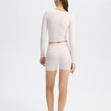 Skin Cardigan Top - Pink