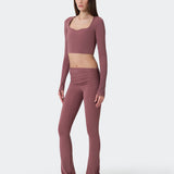 Sky Long Sleeve Top - Mauve